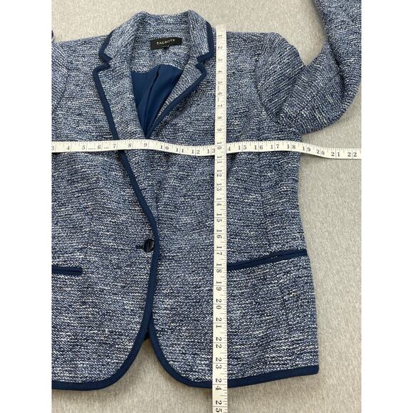 Talbots Blazer Womens 8 Cotton Blend One-Button Lined Jacket - Picture 8 of 9